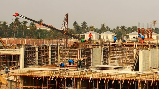 Construction site time lapse