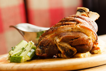 roasted pork knuckle