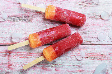 popsicles and ice