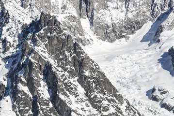 glacier of mont blanc