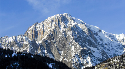 Mont blanc italian view