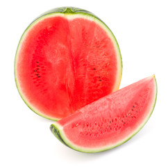 Sweet watermelon isolated on white background cutout