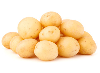 new potato tuber isolated on white background cutout