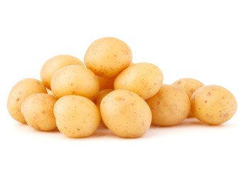 new potato tuber isolated on white background cutout