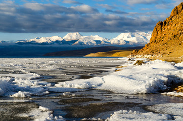 Tibet. Lake Mansarovar. Early morning.