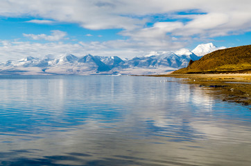 Tibet. Lake Mansarovar. Early morning.