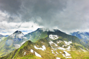 Beautiful summer landscape from Fagaras mountains