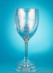 Empty wineglasses