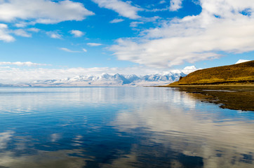Tibet. Lake Mansarovar. Early morning.