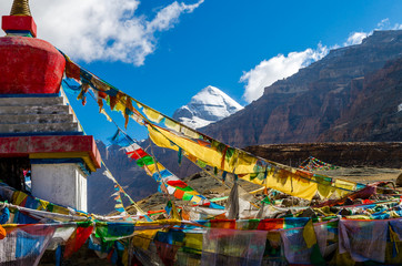 Tibet. Mount Kailash. South face.