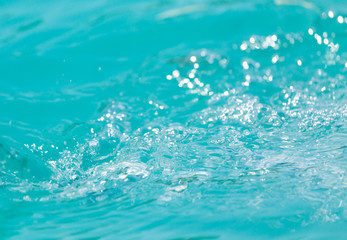 background of stormy blue water