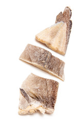 Pieces of salt cod fish