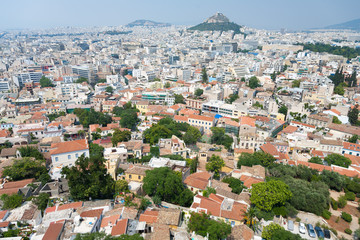 Fototapeta na wymiar Athens panorama