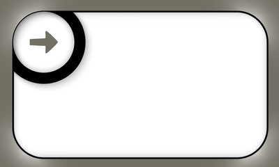 black frame for entering text with arrow