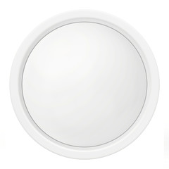 white round icon in the form of buttons