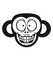 Böser verrückter Horror Halloween Monster Affe