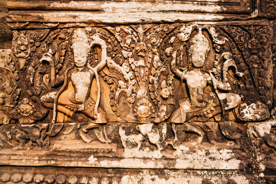 Ancient temple complex Bayon, Siem Reap, Cambodia