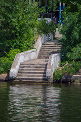 Fototapeta na wymiar Stairs to the water