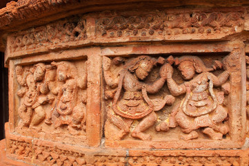 Figurines made of terracotta, Bishnupur , India