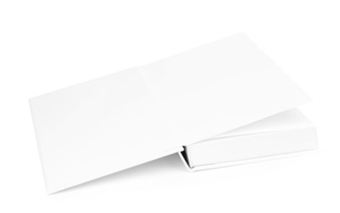Blank book isolated on white