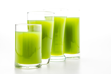 Kiwi juice glass