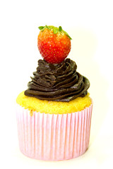 Strawberry and Chocolate Cupcake