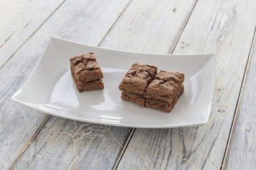 Brownies on a plate