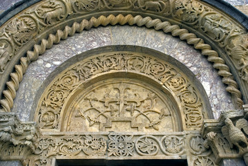Obraz premium Visoki Serbian orthodox monastery, Decani, Kosovo