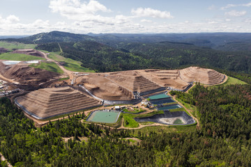 open pit mine