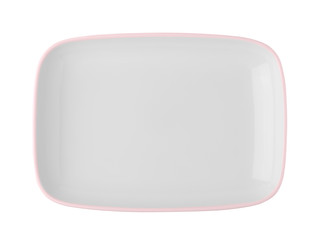white plate isolated on white background