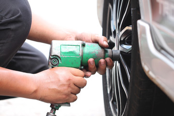 mechanic repaired wheeled vehicles.