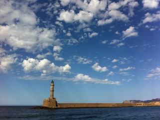 Leuchtturm von Chania auf Kreta