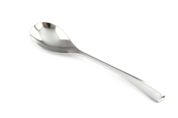 Stainless steel spoon.