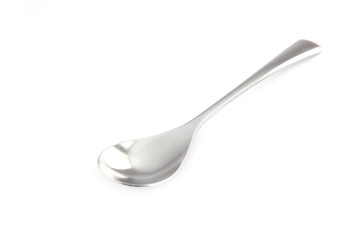 Stainless steel spoon.