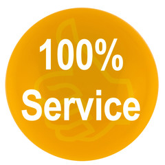 bouton 100% service