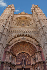 Fototapeta premium Facade of the cathedral of St. Mary, Majorca