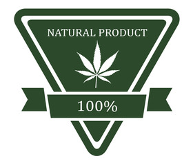 Set of medicinal marijuana label