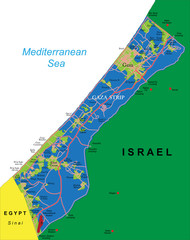 Gaza Strip map - 67701412