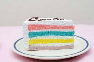Rainbow cake
