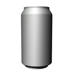 Realistic photo image. Blank can