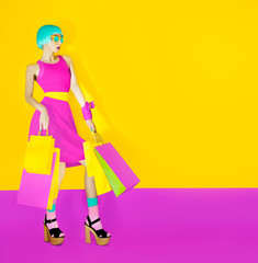 fashion shopping lady