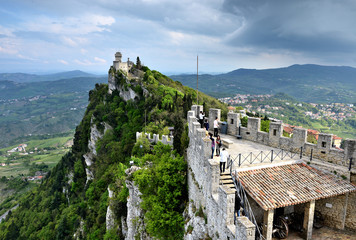 San Marino Castle Dramatic View
