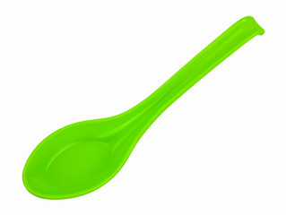 melamine green spoon