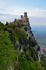 Fototapeta na wymiar San Marino Castle General View