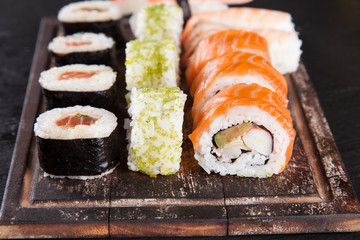 Japanese seafood sushi set
