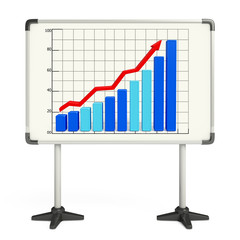 Business graph illustration