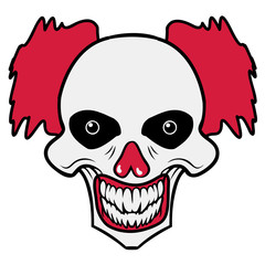 Clown totenkopf böse horror