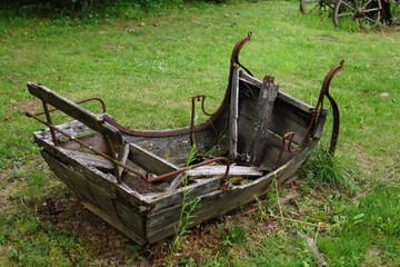 Old abandoned sled