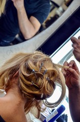 Fototapeta premium hair dressing