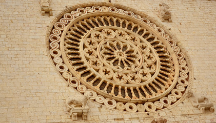 Rosette an der Kathedrale San Francesco
